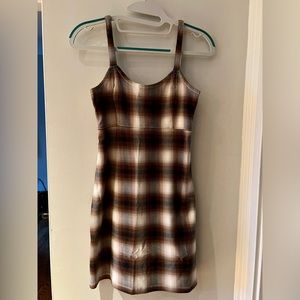 NWT Hollister Advanced Stretch Plaid Dress size S short